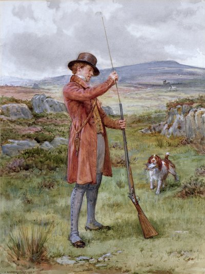 Das Laden der Kanone, 1903 von George Goodwin Kilburne